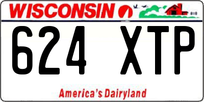 WI license plate 624XTP