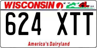 WI license plate 624XTT