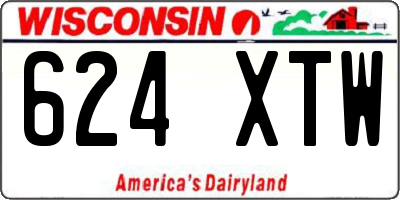 WI license plate 624XTW