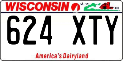 WI license plate 624XTY