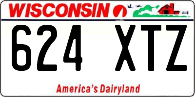 WI license plate 624XTZ