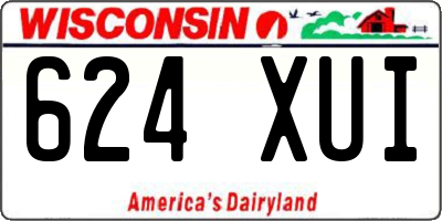 WI license plate 624XUI