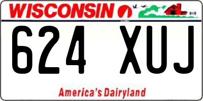 WI license plate 624XUJ