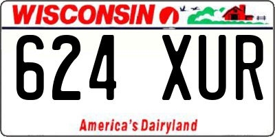 WI license plate 624XUR