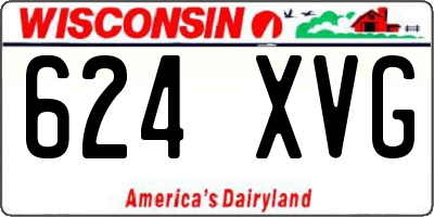WI license plate 624XVG