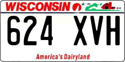 WI license plate 624XVH
