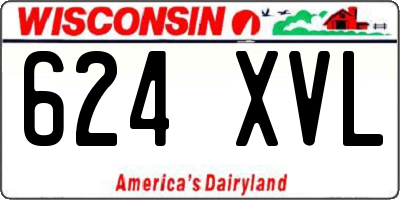WI license plate 624XVL