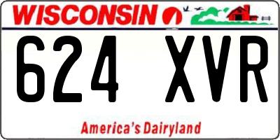 WI license plate 624XVR