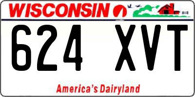 WI license plate 624XVT