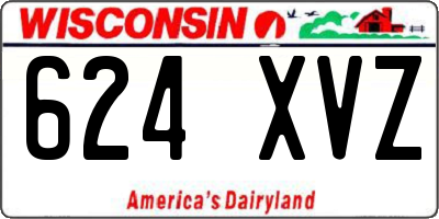 WI license plate 624XVZ
