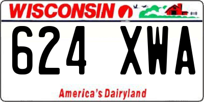 WI license plate 624XWA