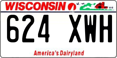 WI license plate 624XWH