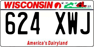 WI license plate 624XWJ