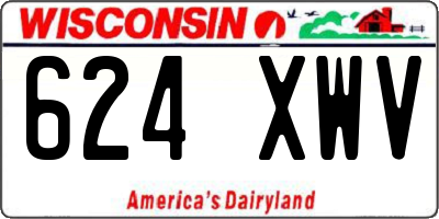 WI license plate 624XWV