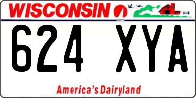 WI license plate 624XYA
