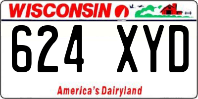 WI license plate 624XYD