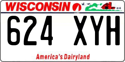 WI license plate 624XYH