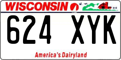 WI license plate 624XYK