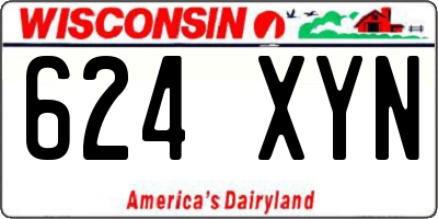 WI license plate 624XYN
