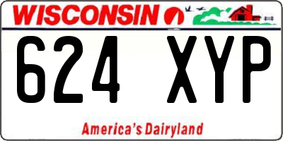 WI license plate 624XYP