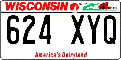 WI license plate 624XYQ
