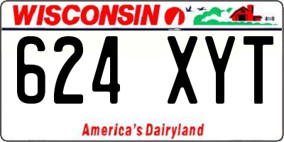 WI license plate 624XYT