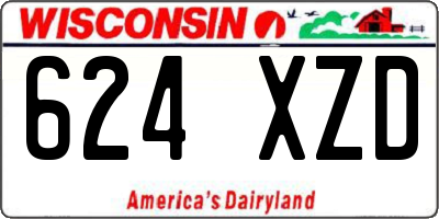 WI license plate 624XZD