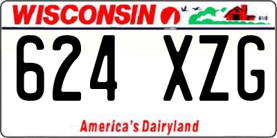 WI license plate 624XZG