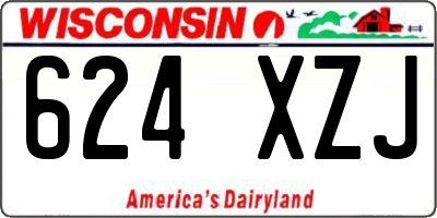 WI license plate 624XZJ