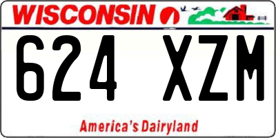 WI license plate 624XZM