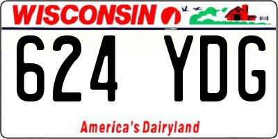 WI license plate 624YDG