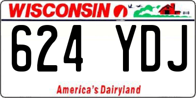 WI license plate 624YDJ