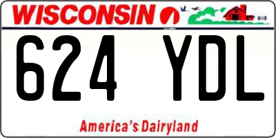 WI license plate 624YDL