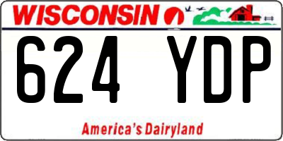 WI license plate 624YDP