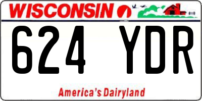 WI license plate 624YDR