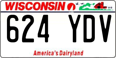 WI license plate 624YDV