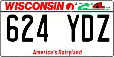 WI license plate 624YDZ