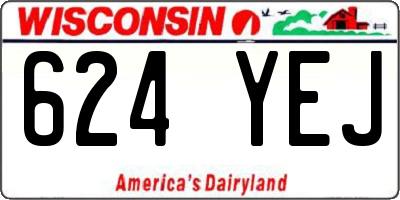 WI license plate 624YEJ