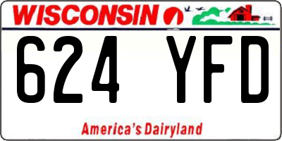 WI license plate 624YFD