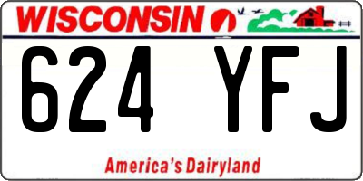 WI license plate 624YFJ