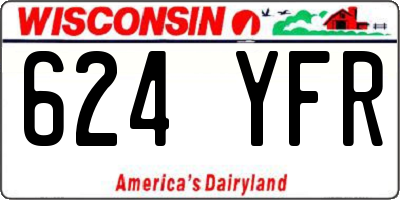 WI license plate 624YFR