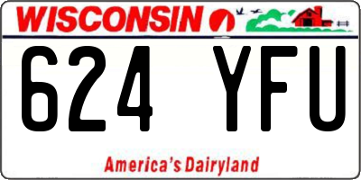 WI license plate 624YFU