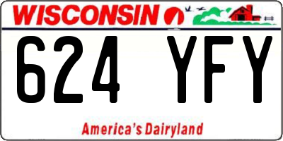 WI license plate 624YFY