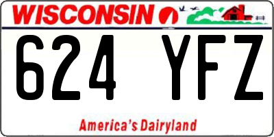 WI license plate 624YFZ