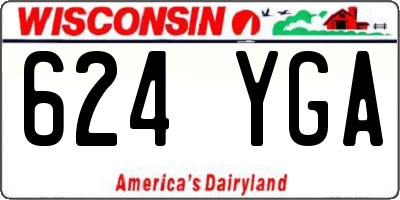 WI license plate 624YGA