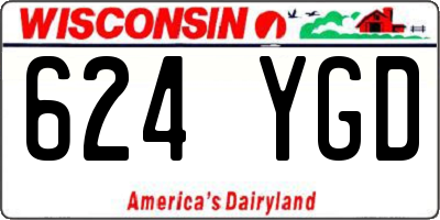 WI license plate 624YGD