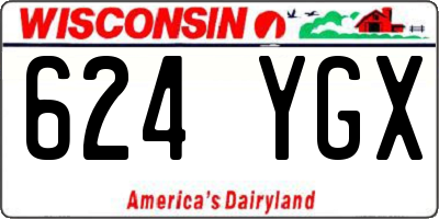 WI license plate 624YGX