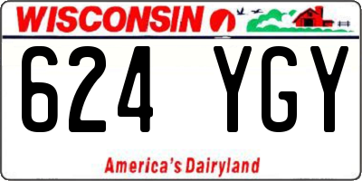 WI license plate 624YGY