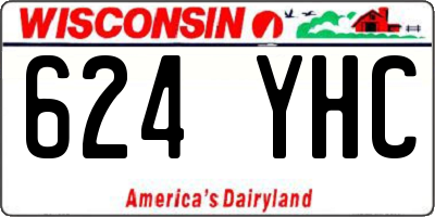 WI license plate 624YHC