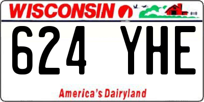 WI license plate 624YHE